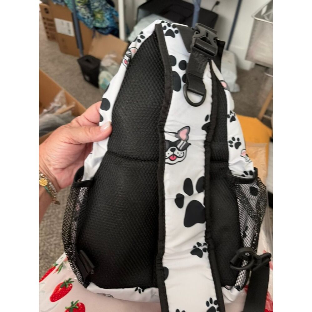 NEW one shoulder sling backpack frenchie - Picture 2 of 3